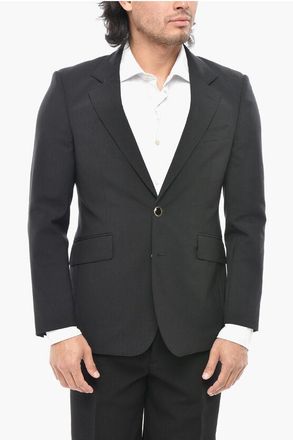 PT01 Virgin Wool-Blend Jacket With Two Vents And Classic Lapel size 48