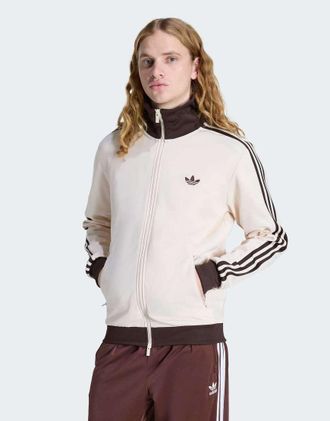 adidas Originals Classic - Top sportivo bianco wonder/aurora coffee