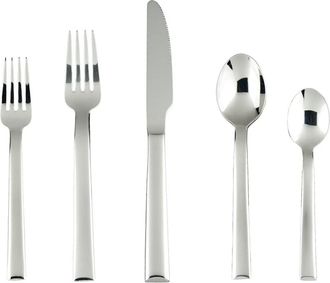Fortessa Still 18/10 Stainless Steel 5Pc Flatware Set (Service For 1)