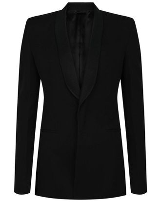 Givenchy Extra Fitted Single-Button Wool Blazer
