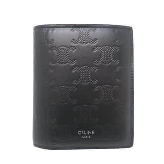 Celine Black Leather Wallet (Bi-Fold) (Pre-Owned)