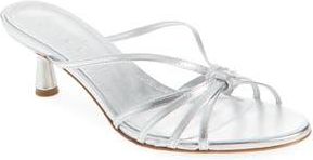 Aeyde Abby Sandal in Silver at Nordstrom Rack, Size 11Us / 41Eu