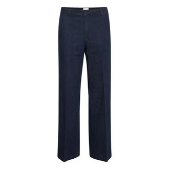 MY ESSENTIAL WARDROBE Lara 115 Pant - female - My Essential Wardrobe - Wide Trousers - Blue - W34 L32 - Trousers