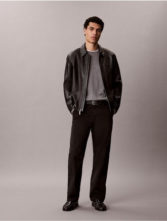 Calvin Klein Jeans Calvin Klein Mens Cotton Stretch 90s Straight Chino Pants - Black - 29W x 30L