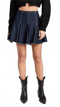 Re/Done Flounce Skirt In Tinty Rinse