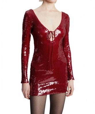 Bardot Verona Mini Dress In Red