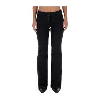 Off-white Boot-cut Jeans, female, Black, Size: W28 Wide Leg Boot-Cut Jeans