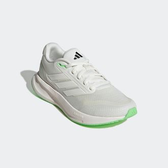 adidas Laufschuh ADIDAS PERFORMANCE RUNFALCON 5, Damen, Gr. 42,5, weiss (sanftes wei&szlig;, sanftes wei&szlig;, lime burst), Synthetik, Textil, Schuhe Laufschuh