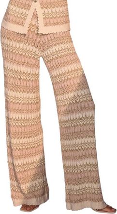 Mint Velvet Striped Knit Trousers in Neutral at Nordstrom, Size Medium