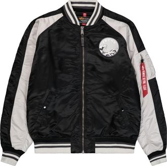 Alpha Industries Bomberjacke ALPHA INDUSTRIES Japan Warrior Souvenir Jacket, Herren, Gr. XXL, schwarz, Obermaterial: 100% Nylon; Futter: 100% Nylon; F&uuml;llung: 100% Poly