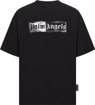 Palm Angels Black Graphic Logo T-Shirt