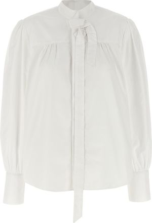 Prada White Cotton Womens Blouse