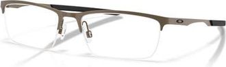 Oakley 57mm Rectangle optical glasses in Grey at Nordstrom