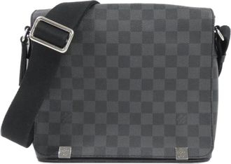 Louis Vuitton Graphite Coated Canvas Shoulder Bag (Pre-Owned)