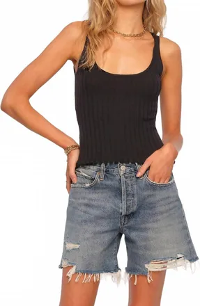 Heartloom Pike Top In Black