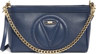 Mario Valentino Celia Signature Shoulder Bag in Navy at Nordstrom Rack