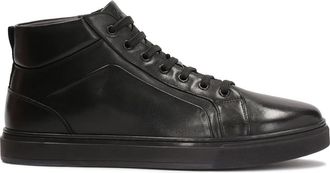 Kazar Zwarte heren hoge sneakers. Dit product valt groot uit. - Heren - Sneakers - Zwart - 44 EU - Leer - Schoenen