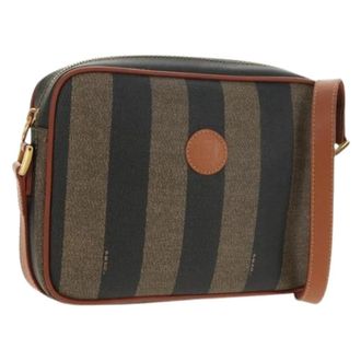 Fendi Pre-owned Cross Body Bags, female, Brown, Size: ONE SIZE Pre-owned Vintage Shoulder Bag