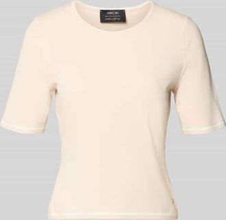 Marc Cain Strickpullover mit Rundhalsausschnitt in Sand, Gr&ouml;&szlig;e 34