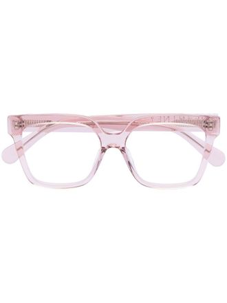 Stella McCartney square-frame optical glasses - women - Acetate/Acrylic - 54 - Pink
