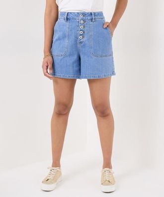 Joe Browns Mom Jean Shorts in Light Blue at Nordstrom, Size 24