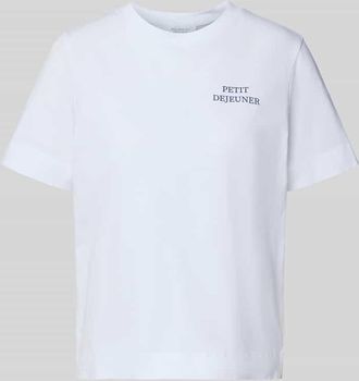 Rich & Royal T-Shirt mit Rundhalsausschnitt in Weiss, Gr&ouml;&szlig;e XL