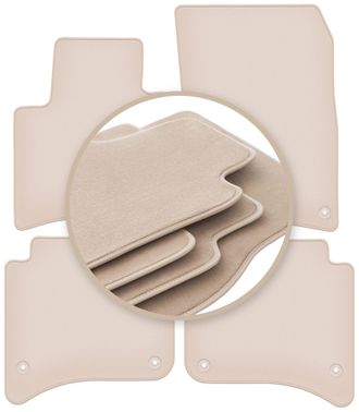 OEM Alfombrillas Premium Beige Para: Porsche Cayenne Ii Suv 2010