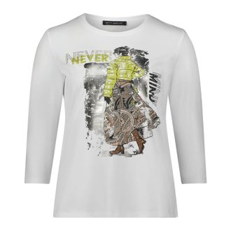 Betty Barclay Dames, Tops, Wit, Maat: 4XL Leer