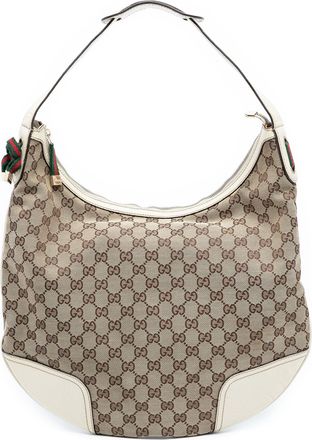 Gucci Pre-owned Womens Large Gg Canvas Princy Hobo - Tan Textile - One Size