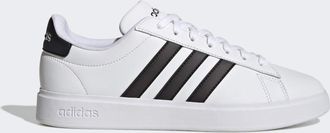 adidas Mens GRAND COURT 2.0 SHOES - White & Black - Size UK 12.5