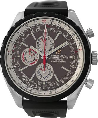 Breitling Pre-owned Breitling Chrono-Matic 1461 Perpetual Chronograph Automatic Chronometer Moon Phase Brown Dial Mens Watch A19360