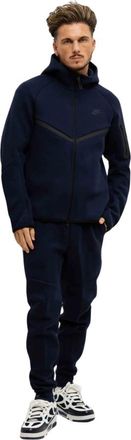 Nike Tech Fleece Trainingspak - Heren - Trainingspakken - Blauw - S - Katoen - Fitness
