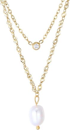 Adornia Adornia Spring2 18K Freshwater Pearl Necklace