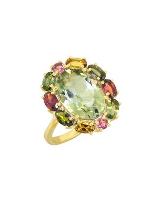 Tiramisu 14K Over Silver 7.03 Ct. Tw. Gemstone Ring