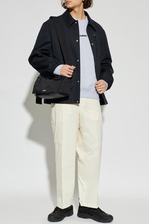 Jil Sander Straight-leg Cotton Trousers, Mens, Cream