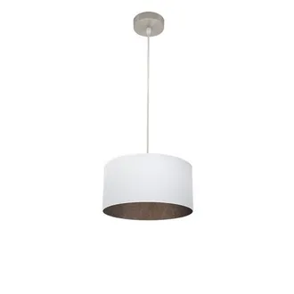 Fabrilamp Fabrilamp - Ciondolo Tatiana 1xe27 Nichel/bianco-ossido Regx30x30 Cm