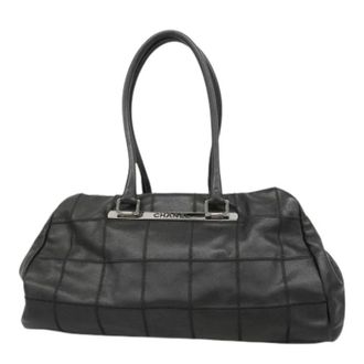 Chanel Pre-owned Shoulder Bags, female, Black, Size: ONE SIZE Pre-owned Vintage Shoulder Bag