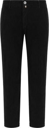 Jacob Cohen Rechtvallende Pantalon met Tailoring - Heren - Chinos - Zwart - W32 - Leer - Broeken