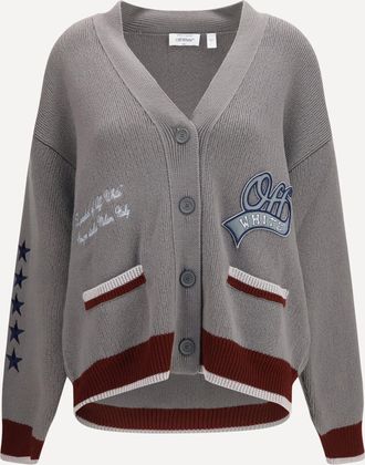 Off-white College Varsity Knit Cardigan Female XS