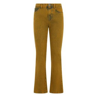 Alberta Ferretti Boot-cut Jeans - female - Alberta Ferretti - Bootcut Jeans - Yellow - S - Jeans