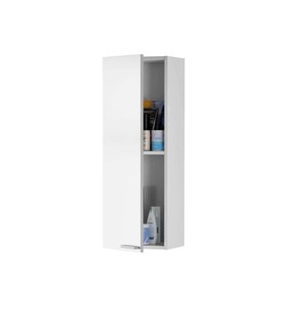 F.R.S. Columna Suspendida Lis Para Ba&ntilde;o Con Una Puerta En Acabado Blanco Brillo 85 Cm(alto)30 Cm(ancho)25 Cm(largo)