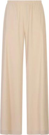 Max Mara Broeken, Dames, Bruin, S, Linnen, Destino Wijde Broek