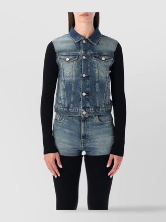 Coperni ribbed denim jacket