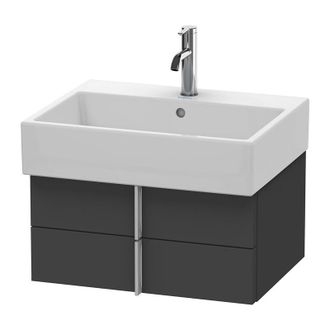 Duravit Duravit Vero Air Mueble De Pared 58,4 X 43,1 Cm, 2 Cajones, Para Vero Air 235060, Color (frente/cuerpo): Grafito Mate Decoraci&oacute;n - Va628504949