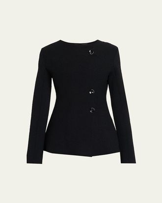Proenza Schouler Sukki Boucle Collarless Jacket