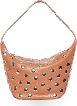 Walter Baker Hendrix Stud Leather Shoulder Bag in Camel at Nordstrom Rack