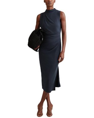 Reiss Beaux Drape Sleeveless Sheath Dress