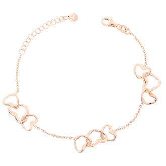 Orphelia Zelma Womens 925 Sterling Silver Bracelet - Rose ZA-7179/RG - One Size