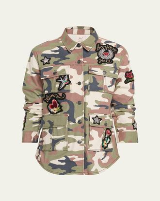 Cinq à Sept Western Camouflage Overshirt