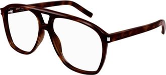 Saint Laurent Dune Optisch Montuur - unisex - Brillen - Bruin - 58 MM - Accessoires